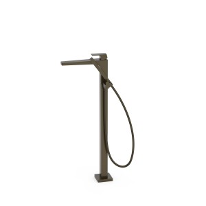 Mitigeur sur pied pour baignoire et douche Noir Bronze - TRES 20247001KMB 