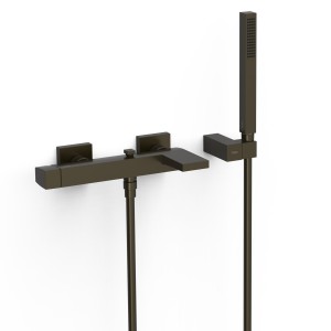 Mitigeur mural pour baignoire et douche Noir Bronze - TRES 20217001KMB 