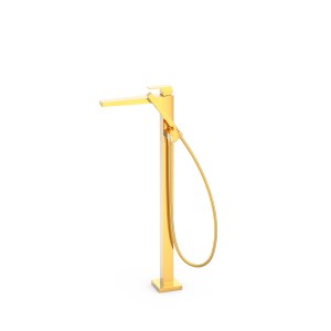 Mitigeur sur pied pour baignoire et douche Or 24K - TRES 20247001OR 
