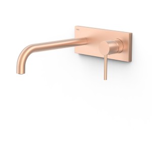 Façade mitigeur lavabo Or Rose Mat 24K - TRES 26230032OPM 