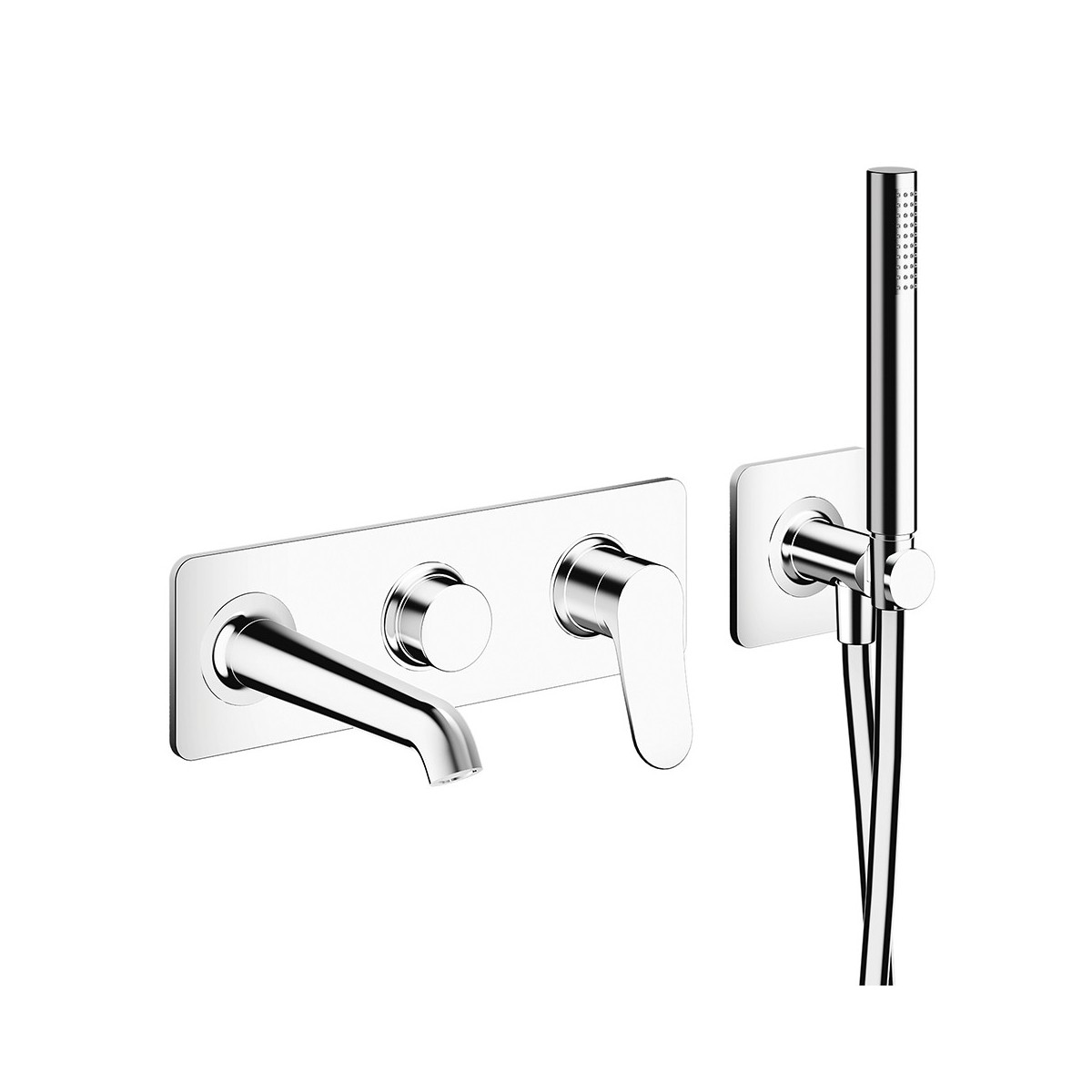 Façade externe Botte bain douche mitigeur mural 2 sorties - CRISTINA ONDYNA BT10251 