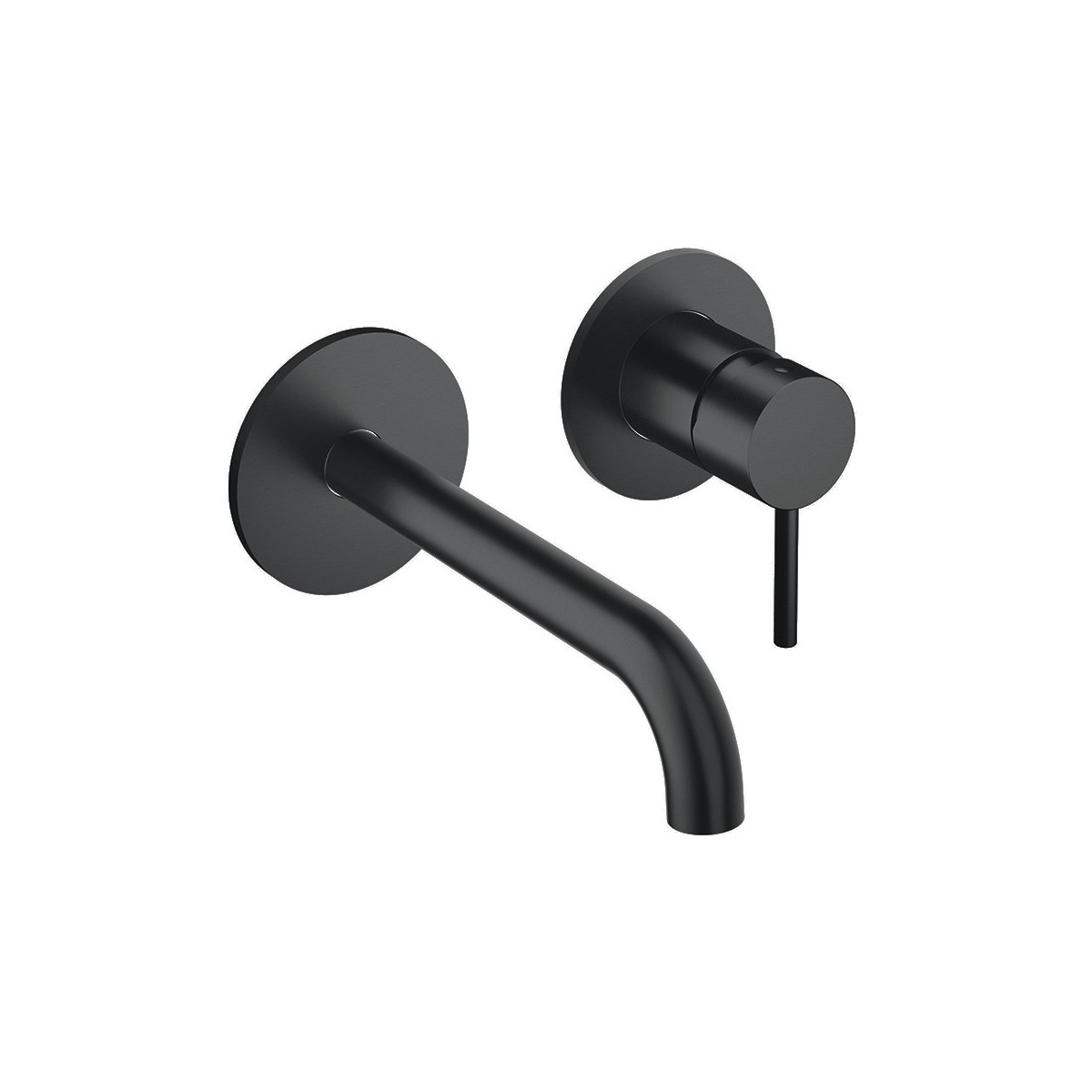 Mitigeur mural Lavabo Phi avec rosaces bec 185 mm Imperial Black - CRISTINA ONDYNA PH25776 