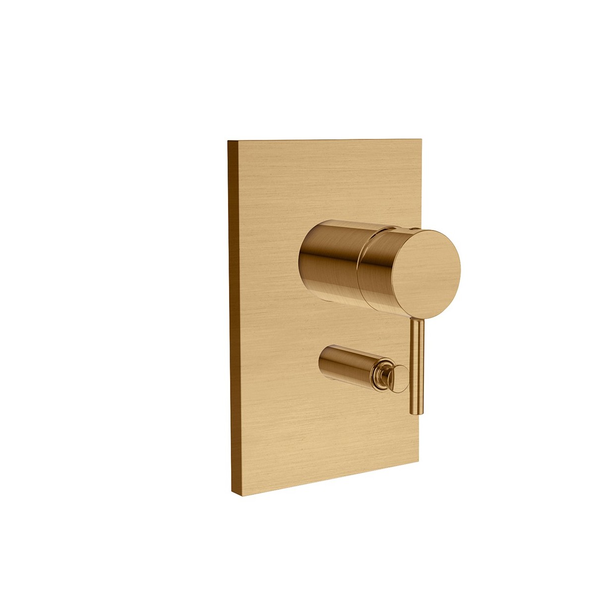 Façade de douche mitigeur avec inverseur Phi Or Rose Brossé PVD - CRISTINA ONDYNA PH68934P 