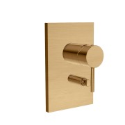 Façade de douche mitigeur avec inverseur Phi Or Rose Brossé PVD - CRISTINA ONDYNA PH68934P 