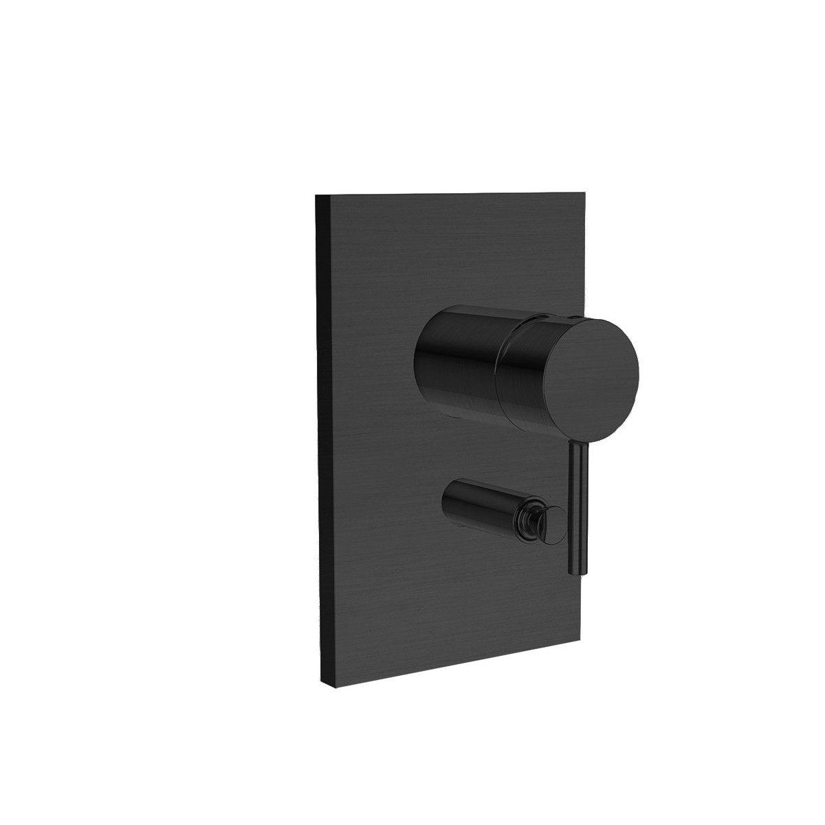 Façade de douche mitigeur avec inverseur Phi Imperial Black - CRISTINA ONDYNA PH68976 