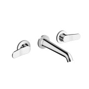 Mélangeur Lavabo Botte small 3 trous + vidage sans mecanisme Chromé - CRISTINA ONDYNA BT24251 