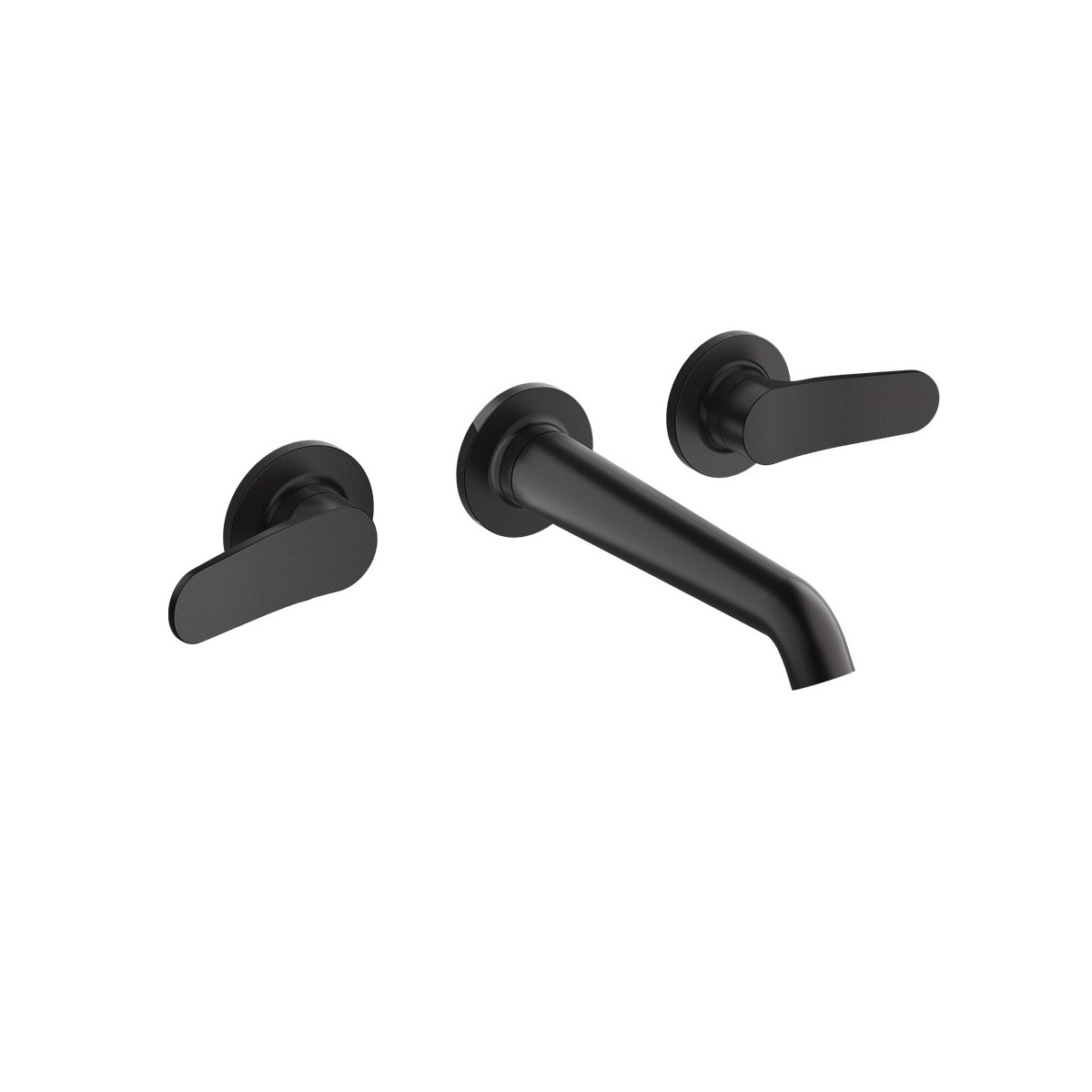 Mélangeur Lavabo Botte small 3 trous + vidage sans mecanisme Imperial Black - CRISTINA ONDYNA BT24276 