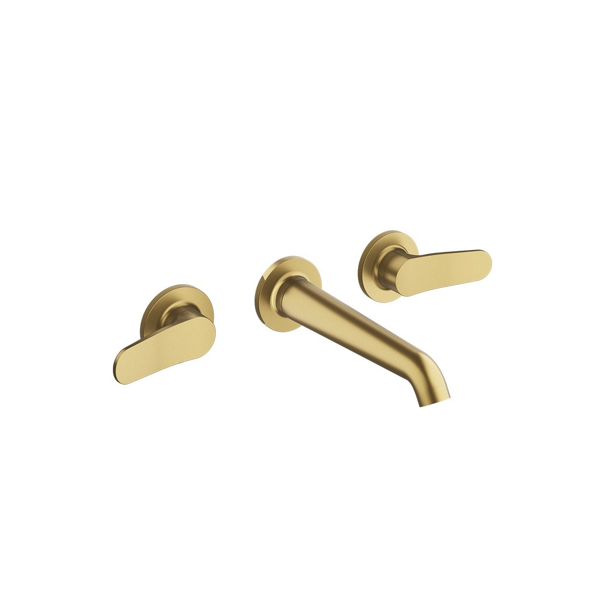 Mélangeur Lavabo Botte small 3 trous + vidage sans mecanisme Or Brossé PVD - CRISTINA ONDYNA BT24296P 