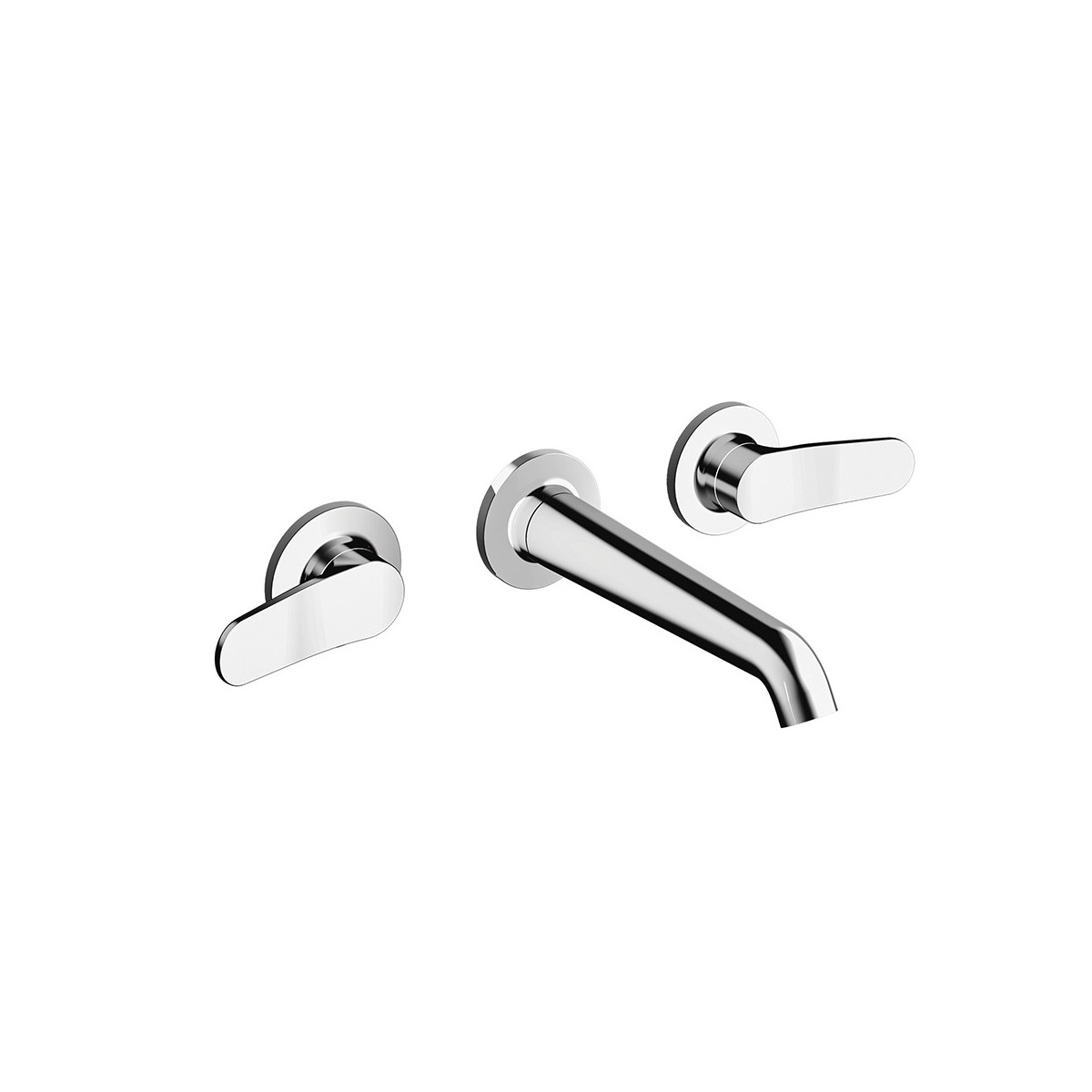 Mélangeur Lavabo Botte small 3 trous + vidage sans mecanisme Chromé - CRISTINA ONDYNA BT24251 