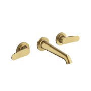 Mélangeur Lavabo Botte small 3 trous + vidage sans mecanisme Or Brossé PVD - CRISTINA ONDYNA BT24296P 