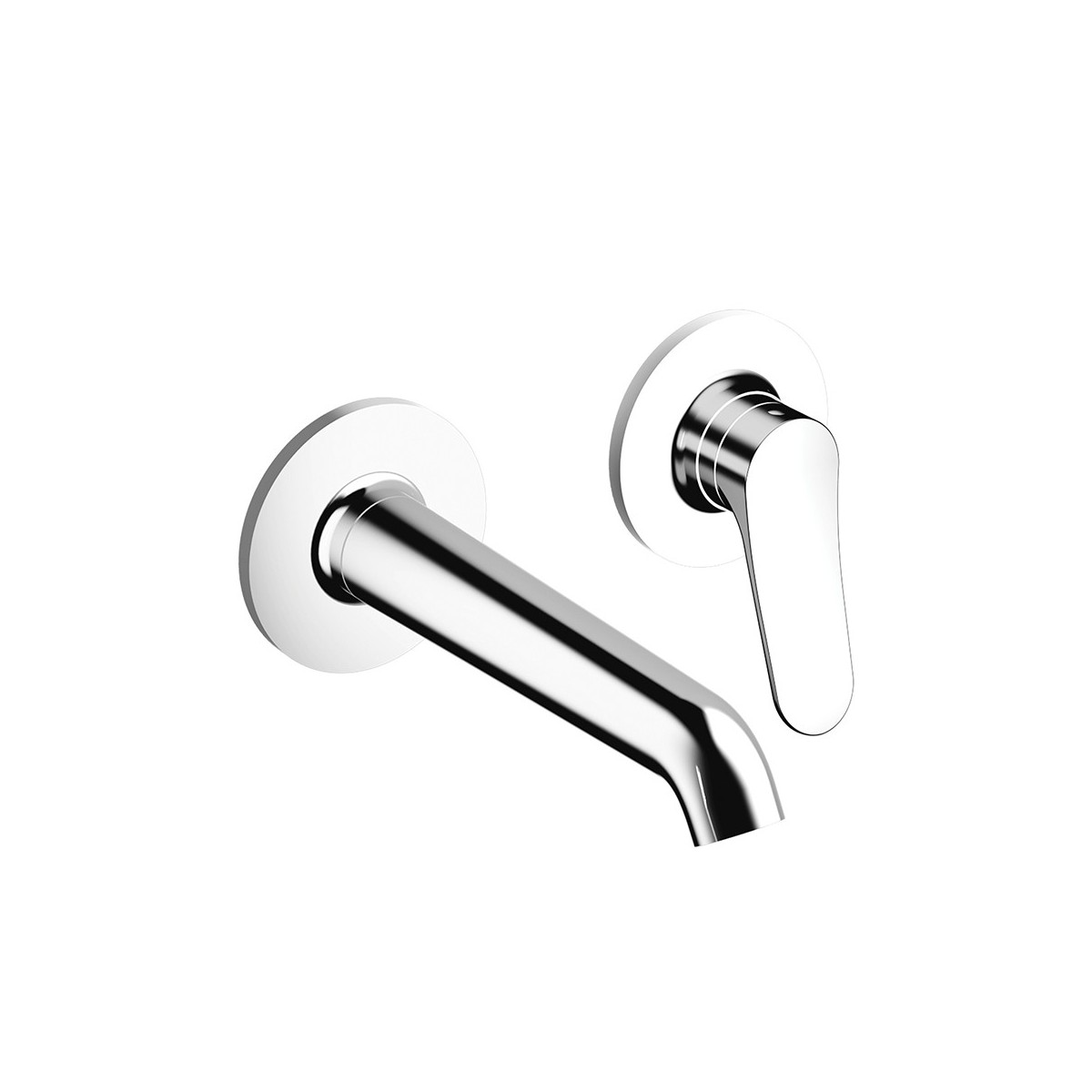 Façade Mitigeur Lavabo Botte 2 trous bec 18 cm Chromé - CRISTINA ONDYNA BT25751 