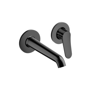 Mitigeur mural Lavabo Botte 2 trous bec 18 cm Infinity Black PVD - CRISTINA ONDYNA BT25755P 