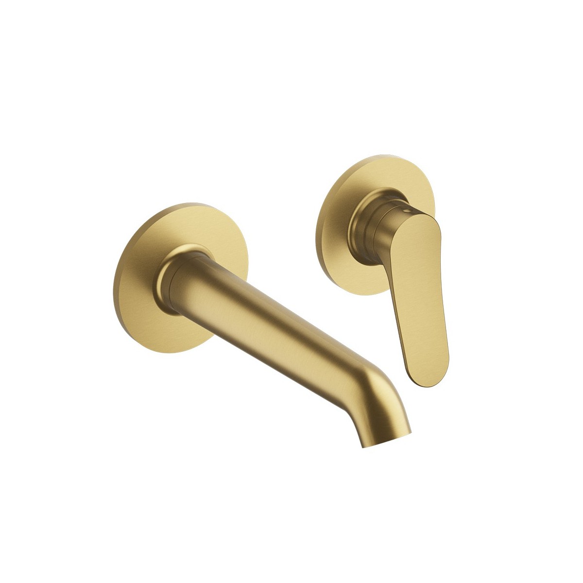 Façade Mitigeur Lavabo Botte 2 trous bec 18 cm Or Brossé - CRISTINA ONDYNA BT25796P 