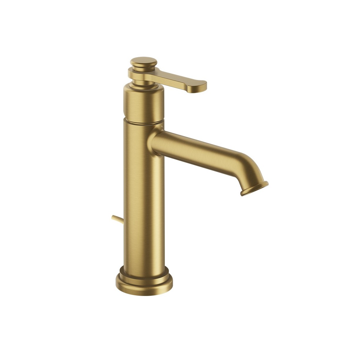 Mitigeur lavabo regular avec vidage tirette Or Brossé - CRISTINA ONDYNA FA22196P 