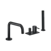 Mitigeur bain-douche 4 trous sur gorge Phi Imperial Black - CRISTINA ONDYNA PH18176 