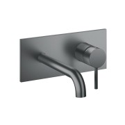 Façade mitigeur lavabo bec 185 mm Phi Metal Brossé - CRISTINA ONDYNA PH25677 