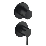 Mitigeur douche Phi 2 sorties installation verticale Imperial Black - CRISTINA ONDYNA PH66276 