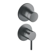 Mitigeur douche Phi 2 sorties installation verticale Metal Brossé - CRISTINA ONDYNA PH66277 