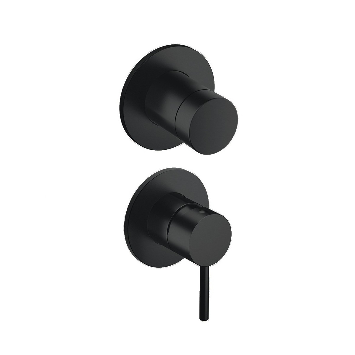 Mitigeur douche Phi 2 sorties installation verticale Imperial Black - CRISTINA ONDYNA PH66276 