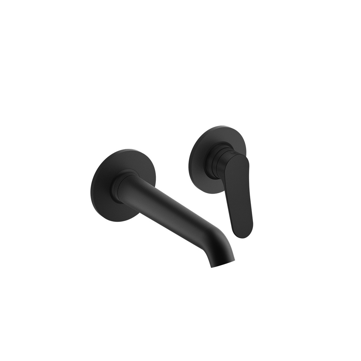 Façade Mitigeur Lavabo Botte 2 trous bec 225 mm blackmat - CRISTINA ONDYNA BT25913 