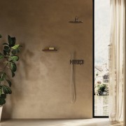 Façade douche/bain douche mitigeur 2 sorties Chromé - CRISTINA ONDYNA FA60251 