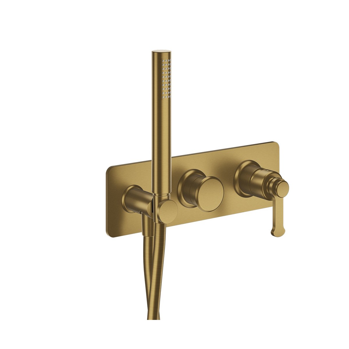 Mitigeur de douche mural Faro Or Brossé - CRISTINA ONDYNA FA60296P 