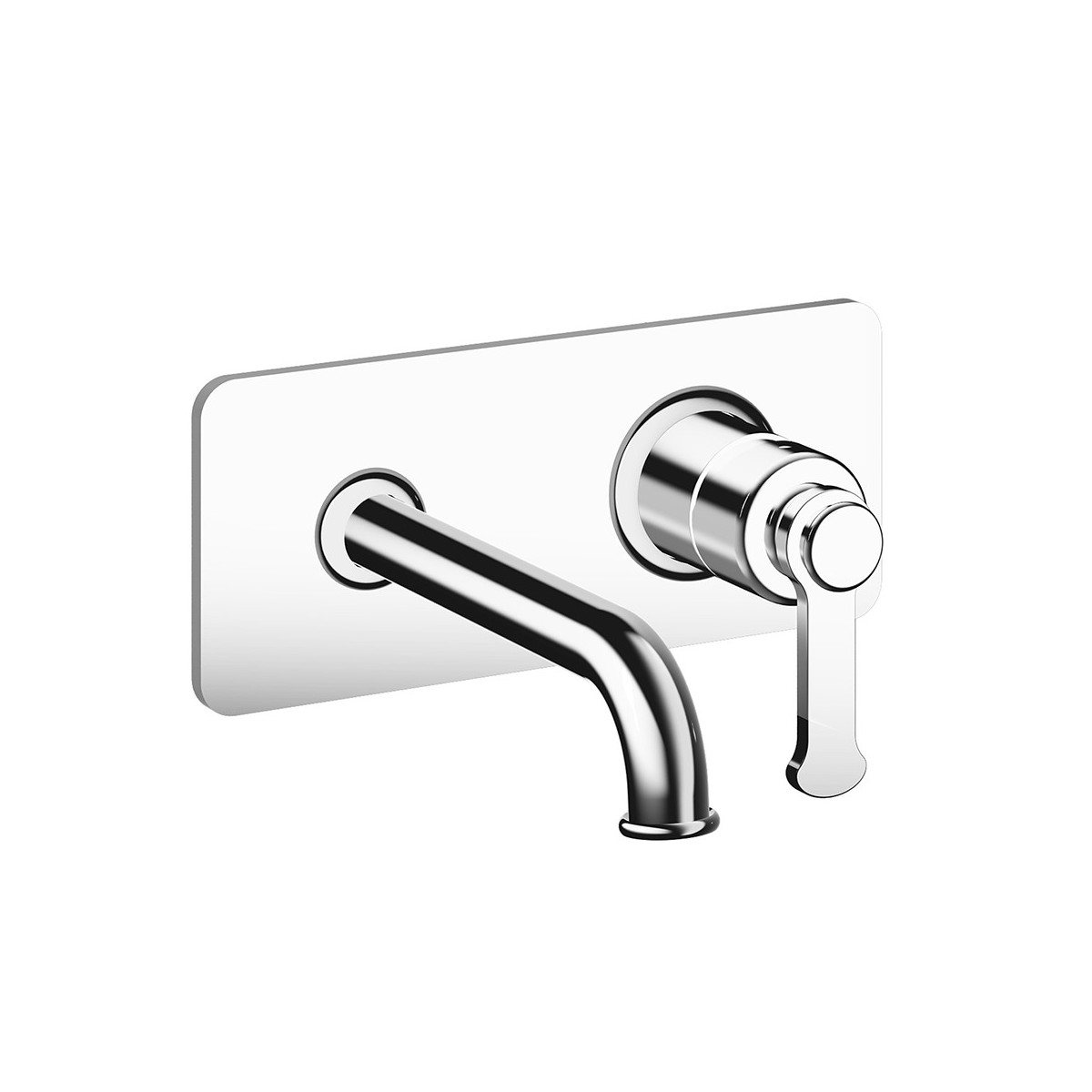 Mitigeur lavabo encastré avec plaque bec de 185 mm Chromé - CRISTINA ONDYNA FA25651 