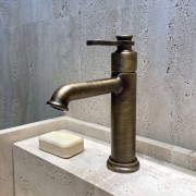 Mitigeur lavabo regular avec vidage up&down® bronze mat - CRISTINA ONDYNA FA22093 