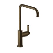 Mitigeur cuisine monotrou sur plan bec 225 haut 288 poigne droite Faro Vieux Bronze Mat - CRISTINA ONDYNA FA52693 