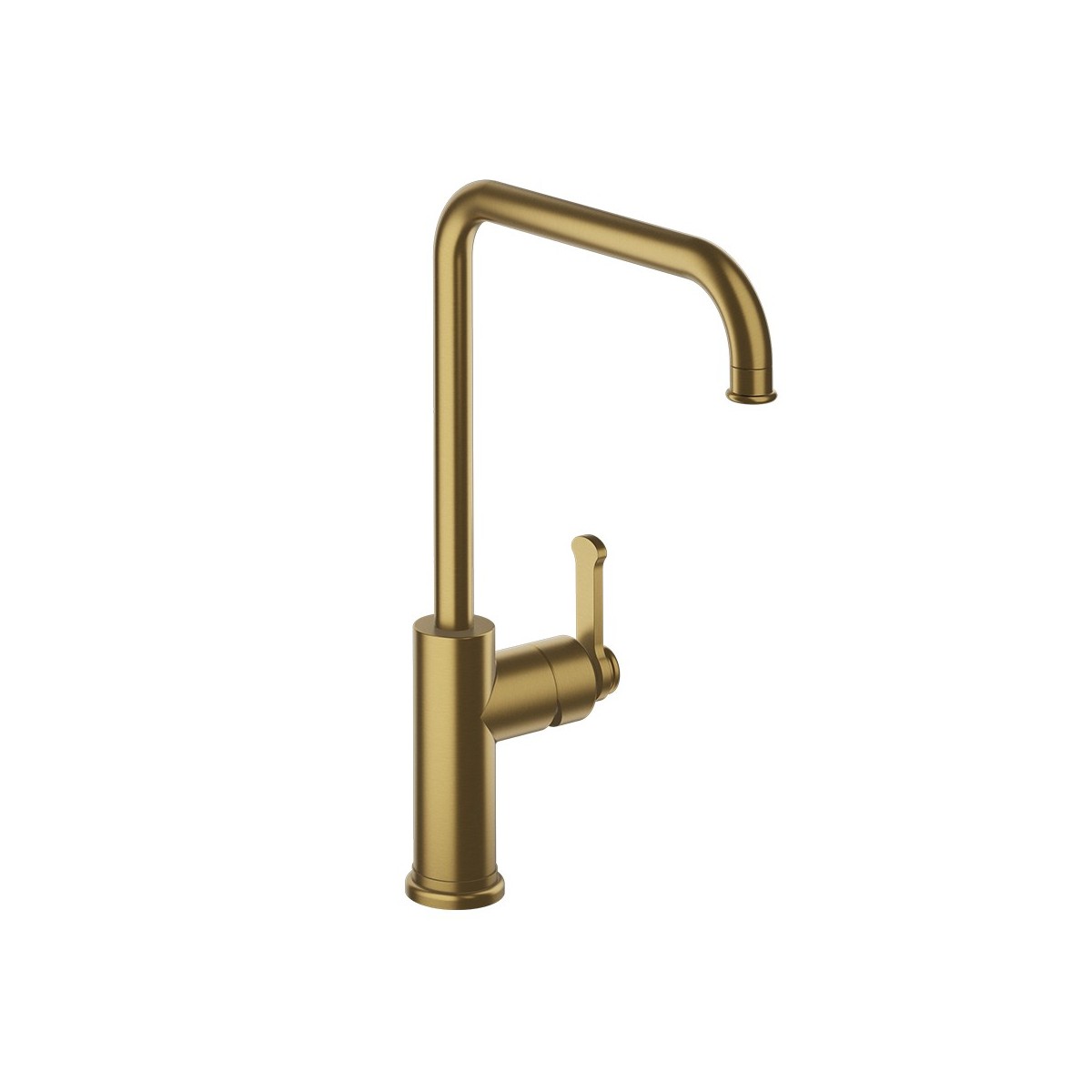 Mitigeur cuisine monotrou sur plan bec 225 Faro Or Brossé PVD - CRISTINA ONDYNA FA52696P 