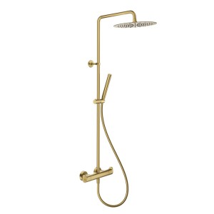 Colonne de douche thermostatique Botte Or Brossé - CRISTINA ONDYNA BT44896P 