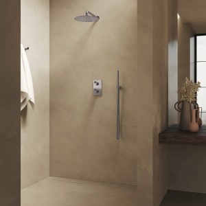 Façade thermostatique externe Botte laiton 2 sorties Chromé - CRISTINA ONDYNA BT75251 