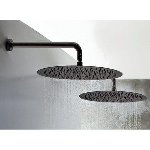 Pomme De Douche Sandwich Inox Ronde Blackmat 30 Robinetterie HYDROTHERAPIE - CRISTINA ONDYNA PD95313