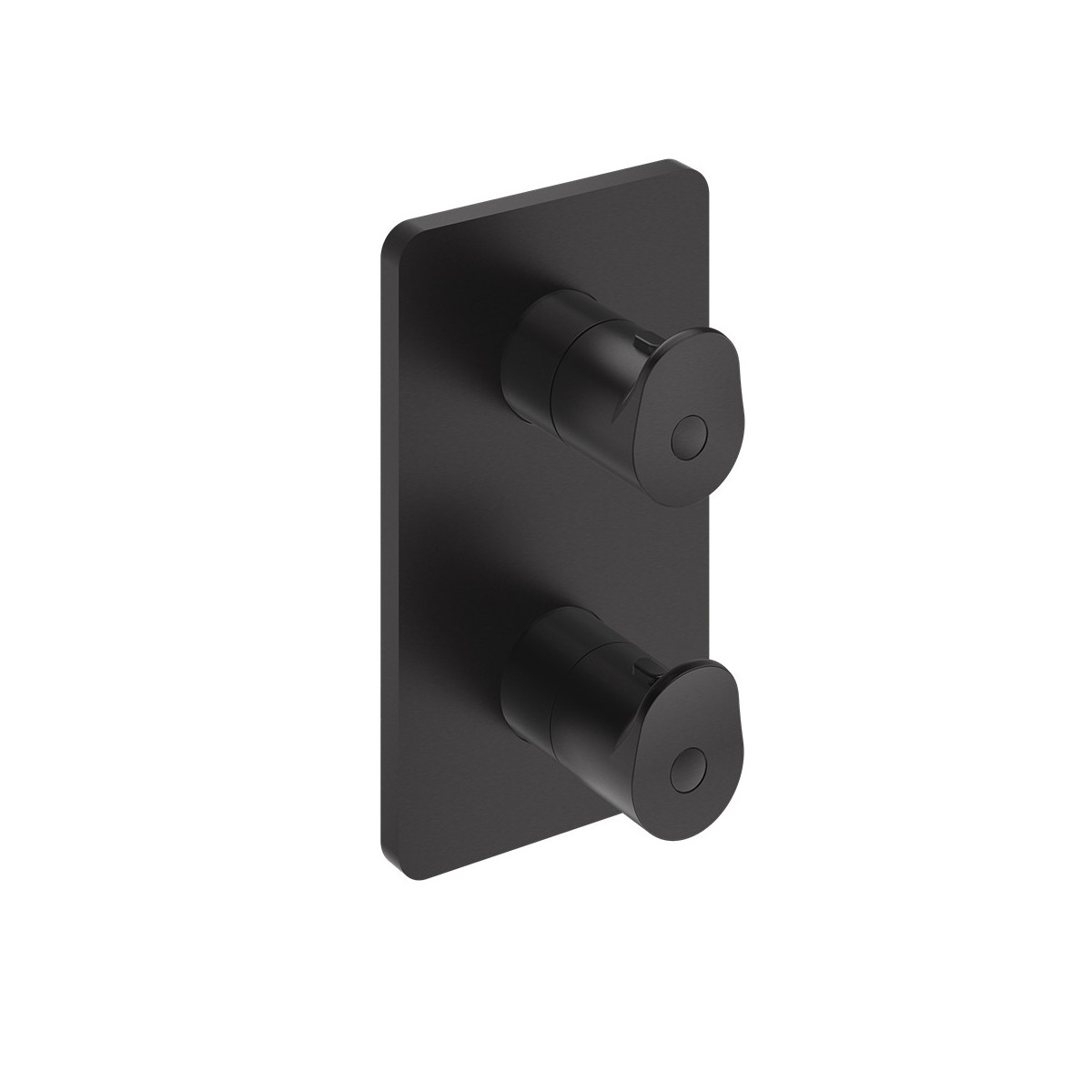 Façade externe Botte laiton 2 sorties Imperial Black - CRISTINA ONDYNA BT75276 