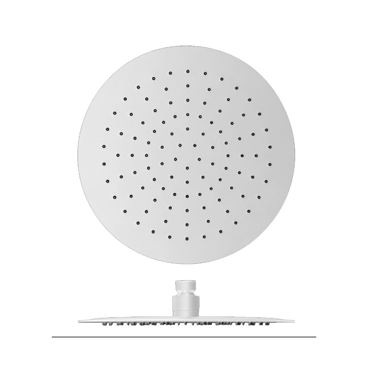 Pomme De Douche Ronde Sandwich Blanc Mat  HYDROTHERAPIE - CRISTINA ONDYNA PD95324
