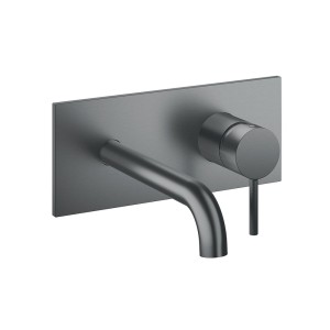 Façade mitigeur lavabo bec 225 mm Phi Metal Brossé - CRISTINA ONDYNA PH25877 