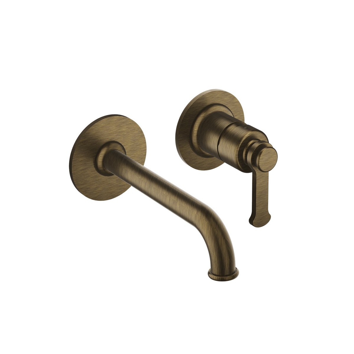 Mitigeur lavabo encastré avec rosaces bec de 225 mm vieux bronze - CRISTINA ONDYNA FA25993 