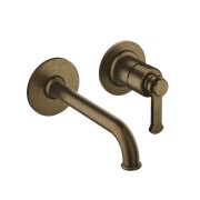 Mitigeur lavabo encastré avec rosaces bec de 225 mm vieux bronze - CRISTINA ONDYNA FA25993 