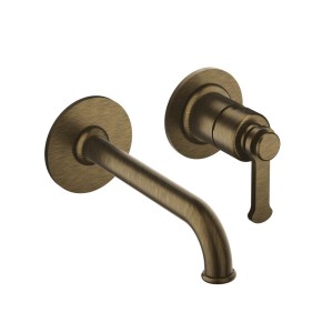 Mitigeur lavabo encastré avec rosaces bec de 225 mm vieux bronze - CRISTINA ONDYNA FA25993 