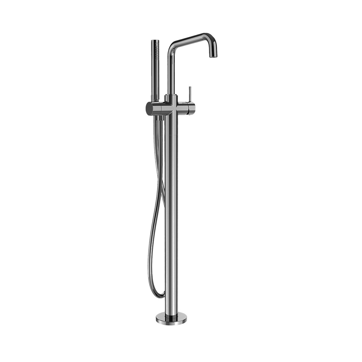 Mitigeur bain douche monocolonne Phi Metal Brossé - CRISTINA ONDYNA PH18977 