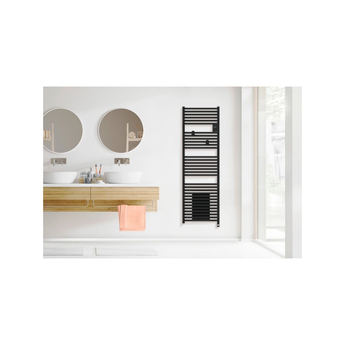 Sèche-serviettes électrique 500W RIVA 5 Gris Menhir - THERMOR 471625 