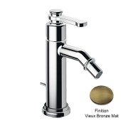 CRISTINA Mitigeur bidet avec vidage tirette Vieux Bronze Mat