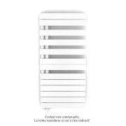 Acova Radiateur sèche-serviettes 750W Fassane Spa avec télécommande asymétrique gauche