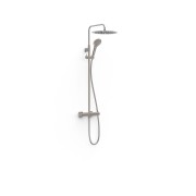 Ensemble de robinet mural Duo‑confort à 2 voies pour douche Loft Acier - TRES 22219901AC 