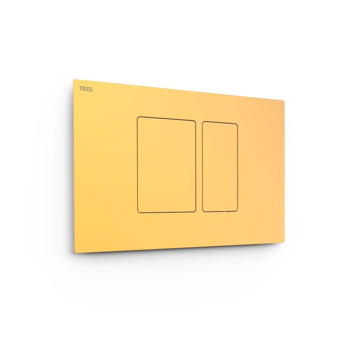 Bouton de chasse double pour WC  Or Mat 24K - TRES 25429801OM 