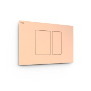 Bouton de chasse double pour WC  Or Rose Mat 24K - TRES 25429801OPM 