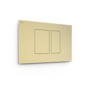 Bouton de chasse double pour WC  Cava doré  - TRES 25429801CA 