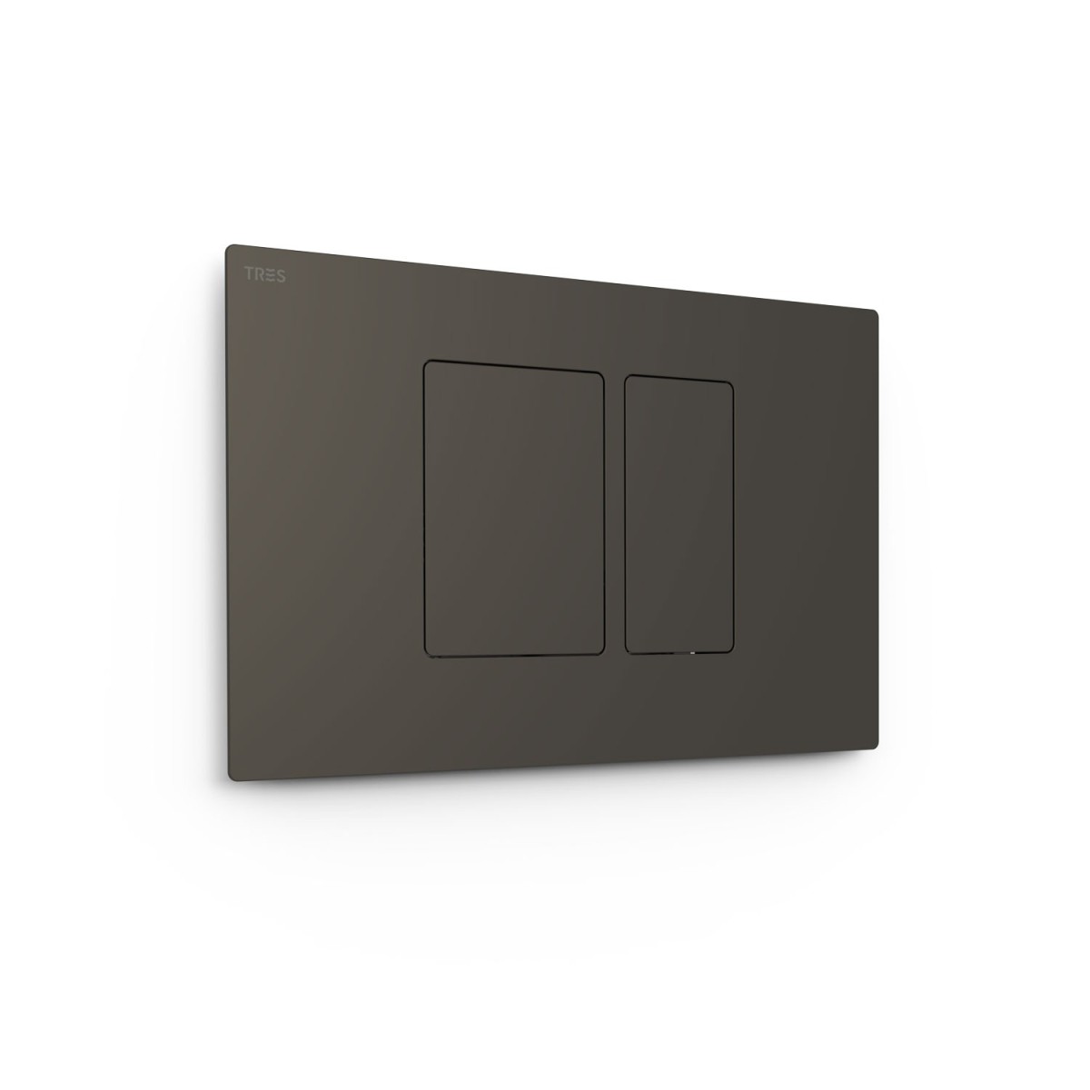 Bouton de chasse double pour WC  Noir Métallisé - TRES 25429801KM 