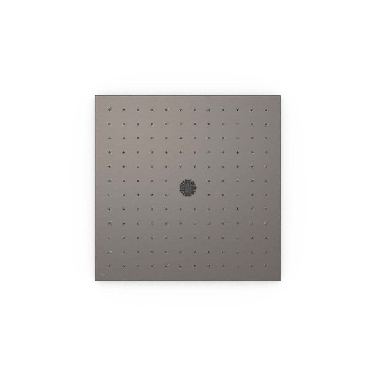 Pommeau de douche encastré au plafond 2 fonctions (pluie/free flow) Graphite  - TRES 13495102GR 