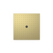 Pommeau de douche encastré au plafond 2 fonctions (pluie/free flow) Cava doré  - TRES 13495102CA 